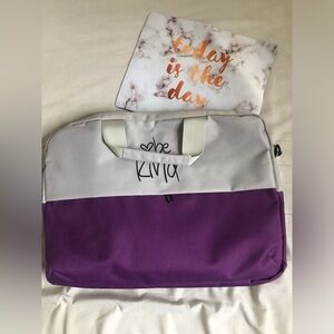 Laptop case with a mouse pad